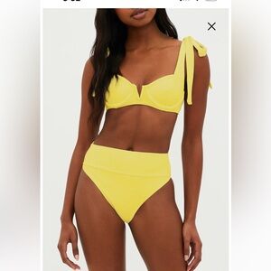 Beach Riot Yellow bikini swim